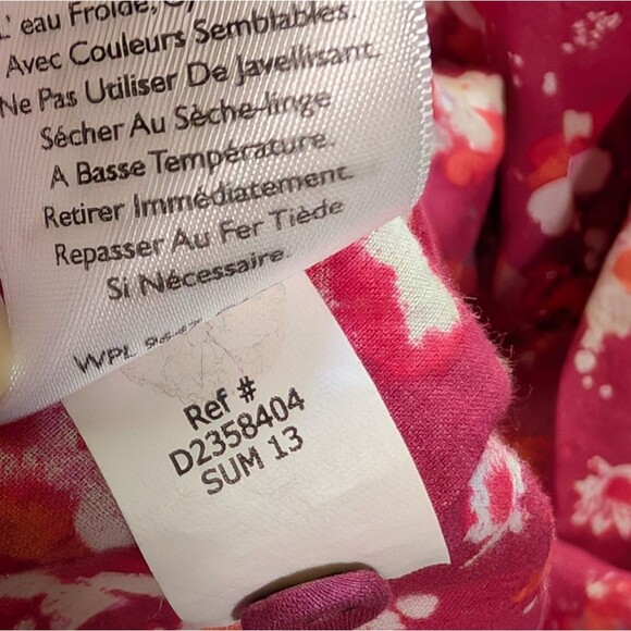 Eddie Bauer 100% cotton floral tank top pink/red size XXL - Picture 8 of 11